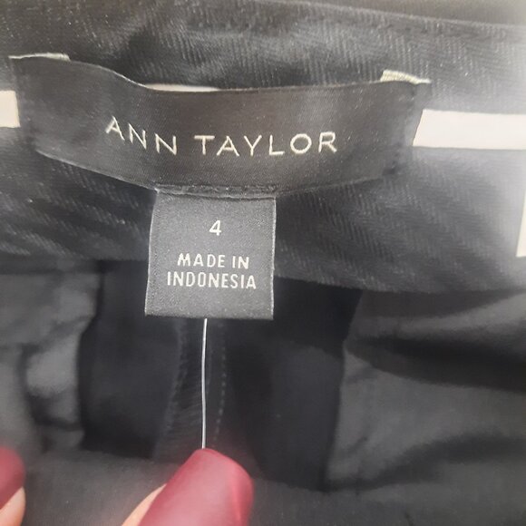 NWT Womens Ann Taylor The Eva Classic Black Ankle Pant Size 4 MSRP $98 - Picture 7 of 11